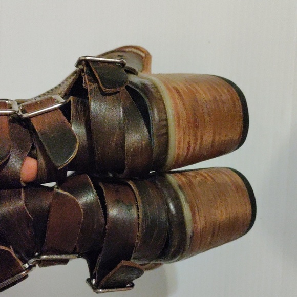 Rare FreeBird DAHLIA Brown Dahlia Star/ Moon Cutout Boots size 7 - Picture 9 of 15